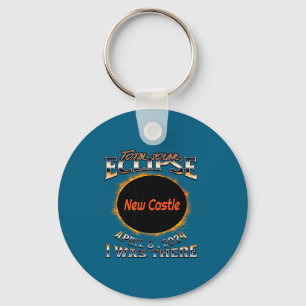 New I Solar Eclipse Castle Indiana There Keychain