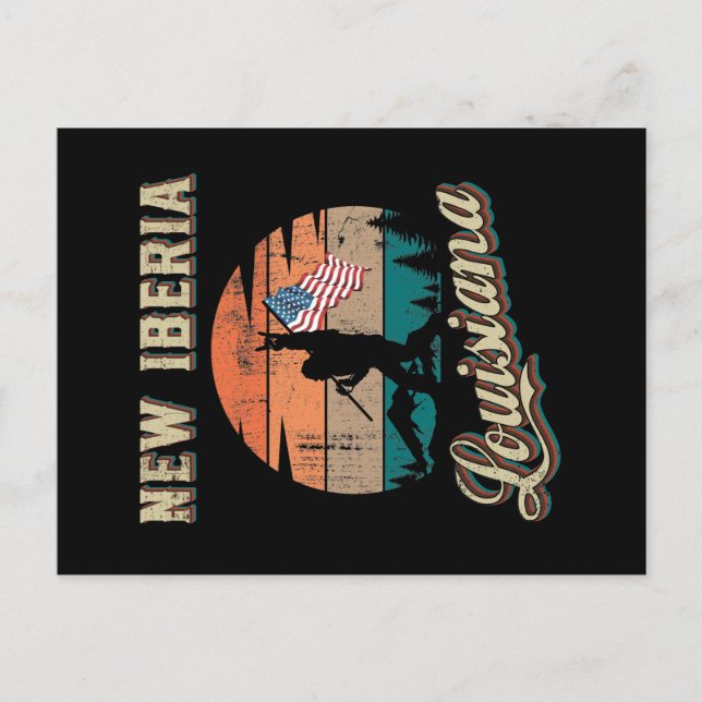 New Iberia Louisiana Postcard (Front)