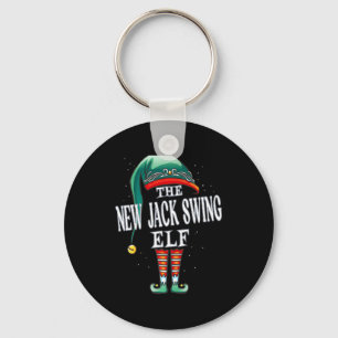 New Jack Swing Elf Christmas Group Xmas Pajama Par Keychain