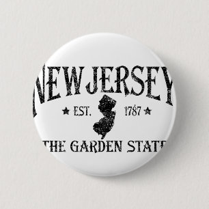 New Jersey 2 Inch Round Button