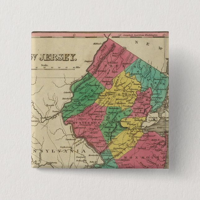 New Jersey 3 2 Inch Square Button (Front)