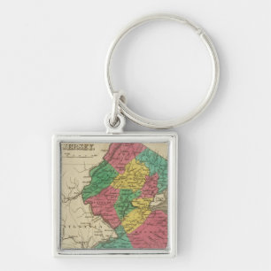 New Jersey 3 Keychain