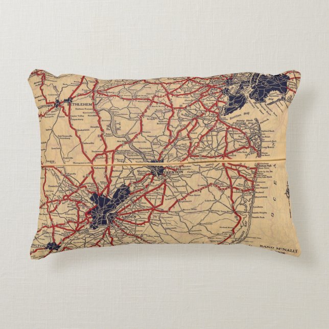 New Jersey 6 Accent Pillow (Front)
