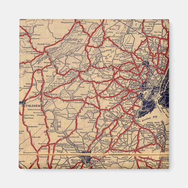 New Jersey 6 Magnet (Front)