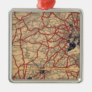 New Jersey 6 Metal Ornament