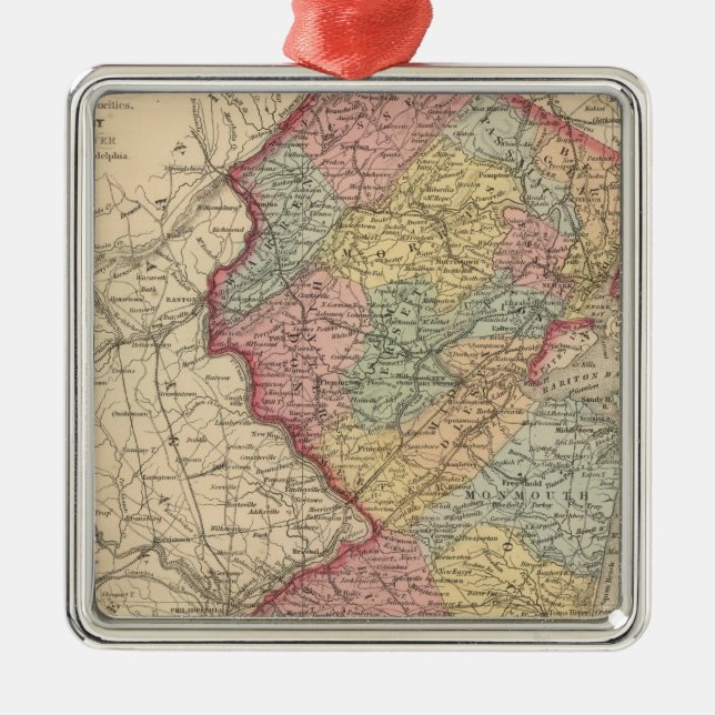 New Jersey 7 Metal Ornament (Front)