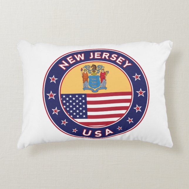 New Jersey Accent Pillow (Front)