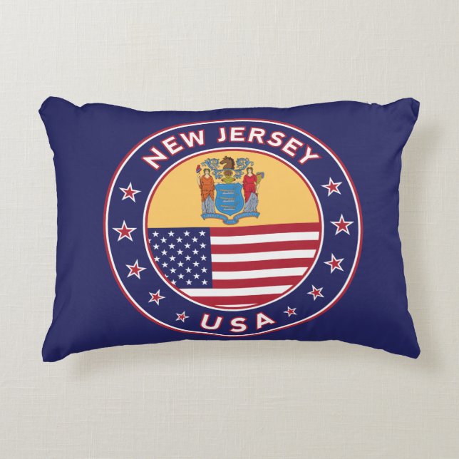 New Jersey Accent Pillow (Front)