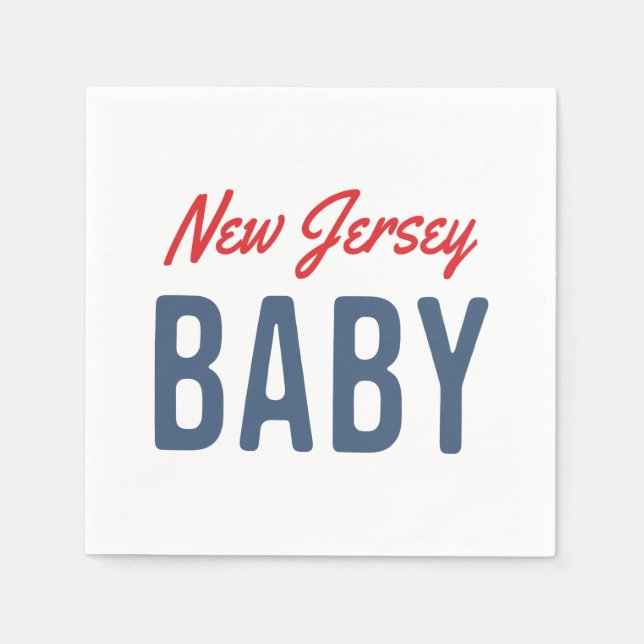 New Jersey Baby Napkin (Front)