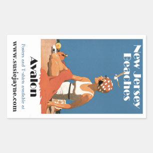 New Jersey Beaches ~ Avalon Sticker
