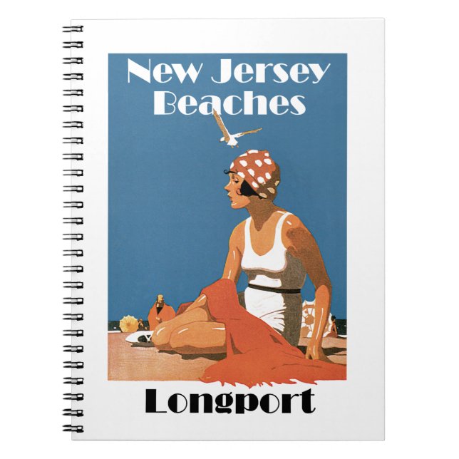 New Jersey Beaches ~ Longport Notebook (Front)