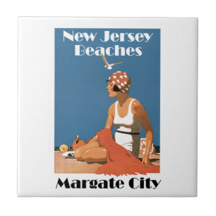 New Jersey Beaches ~ Margate City Tile