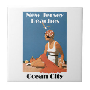 New Jersey Beaches ~ Ocean City Tile
