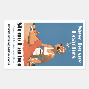 New Jersey Beaches ~ Stone Harbour Sticker