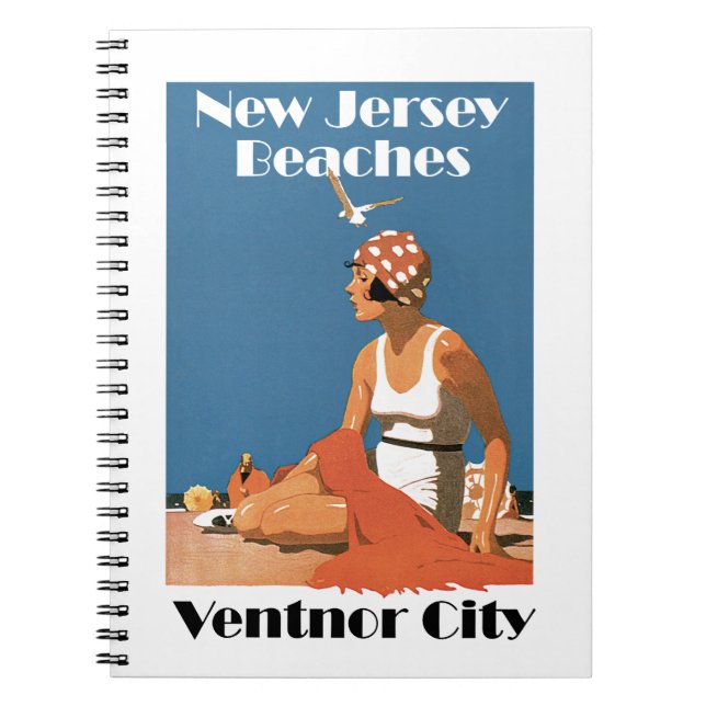 New Jersey Beaches ~ Ventnor City Notebook (Front)