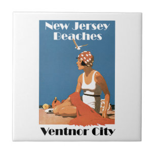 New Jersey Beaches ~ Ventnor City Tile