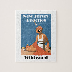 New Jersey Beaches ~ Wildwood Jigsaw Puzzle