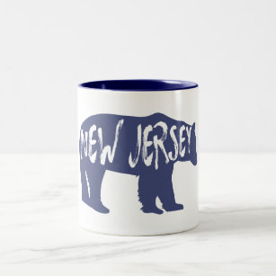 New Jersey Bear Two-Tone Coffee Mug