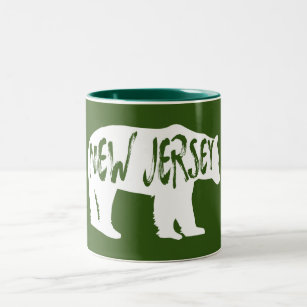 New Jersey Bear Two-Tone Coffee Mug