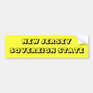 NEW JERSEY BUMPER STICKER
