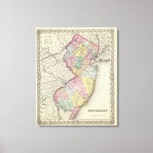 New Jersey Canvas Print (Front)