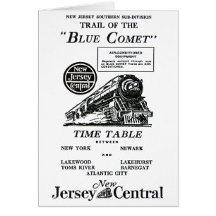 New Jersey Central Blue Comet Train