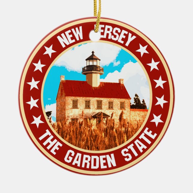 New Jersey                                         Ceramic Ornament (Front)