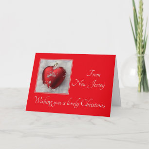 New Jersey   Christmas Card, state specific Holiday Card