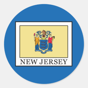 New Jersey Classic Round Sticker