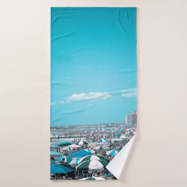 New Jersey Coastal Beach Art Bath Towel (Bath Towel)