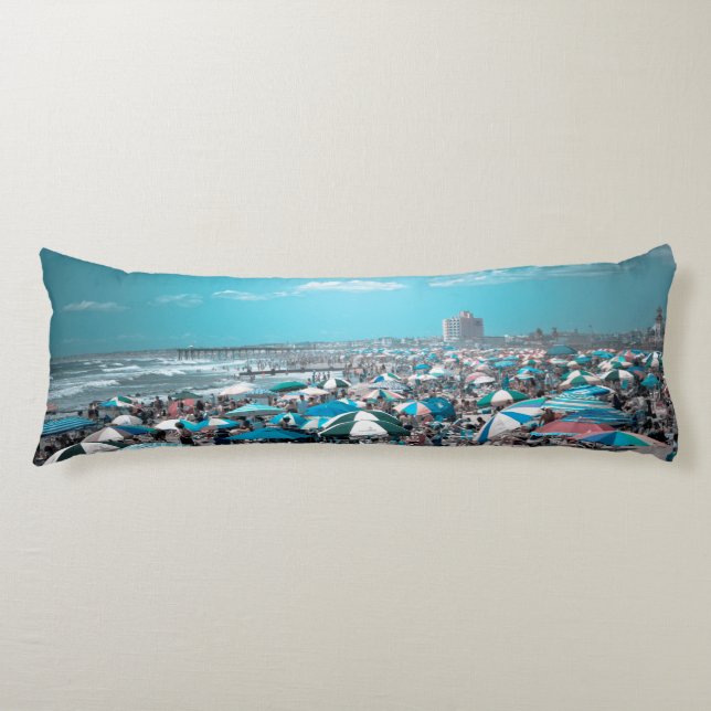 New Jersey Coastal Beach Art Body Pillow (Front)