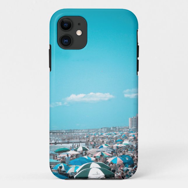 New Jersey Coastal Beach Art Case-Mate iPhone Case (Back)