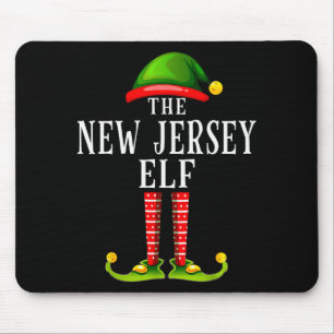 New Jersey Elf Christmas Matching Family Group Pjs Mouse Pad
