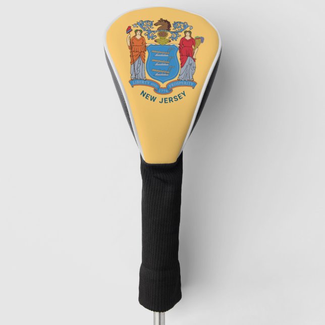 New Jersey Flag Golf Head Cover (Front)