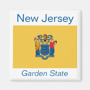 New Jersey Flag Magnet