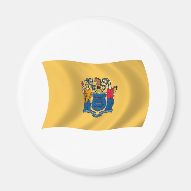 New Jersey Flag Magnet (Front)
