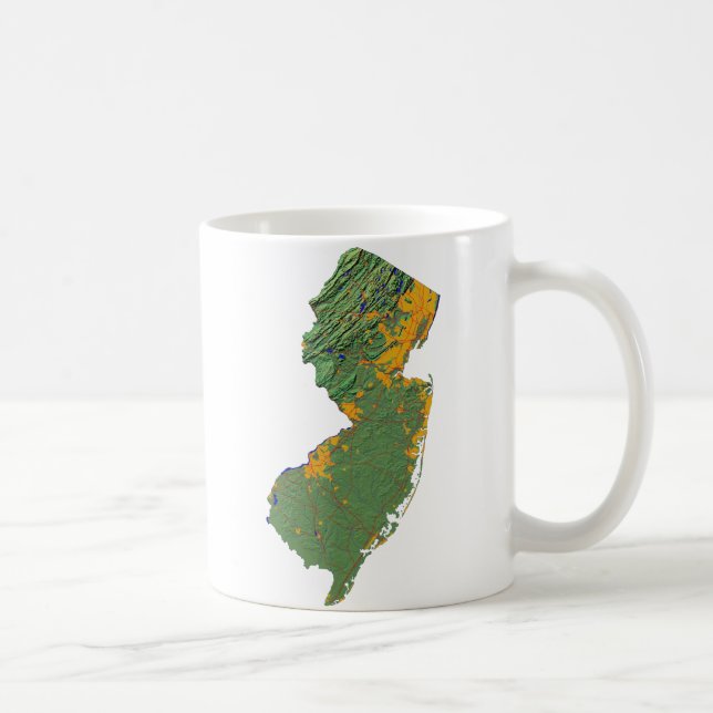 New Jersey Flag + Map Mug (Right)