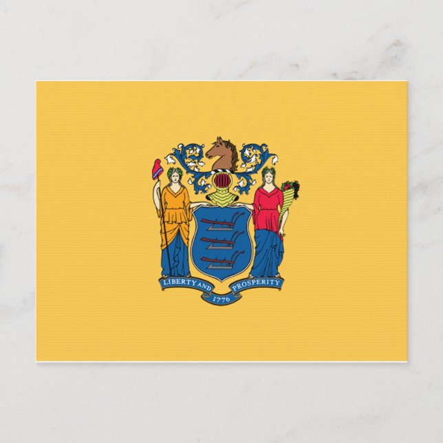 New Jersey Flag Postcard (Front)