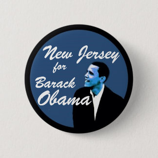 New Jersey for Barack Obama 2 Inch Round Button