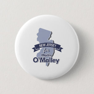 New Jersey for Martin O'Malley 2 Inch Round Button