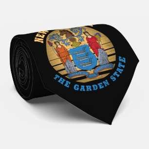 NEW JERSEY GARDEN STATE FLAG TIE