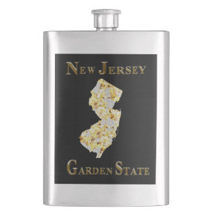 NEW JERSEY GARDEN STATE HIP FLASK