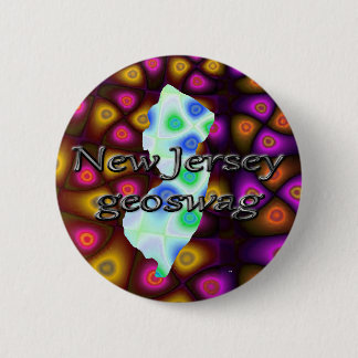 New Jersey Geoswag Swags Geocaching Gifts Treasure 2 Inch Round Button