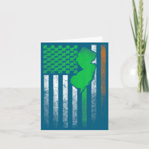 New Jersey Gift St. Patrick's Day Irish American F Card