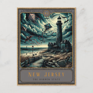 New Jersey   Gothic Art Postcard