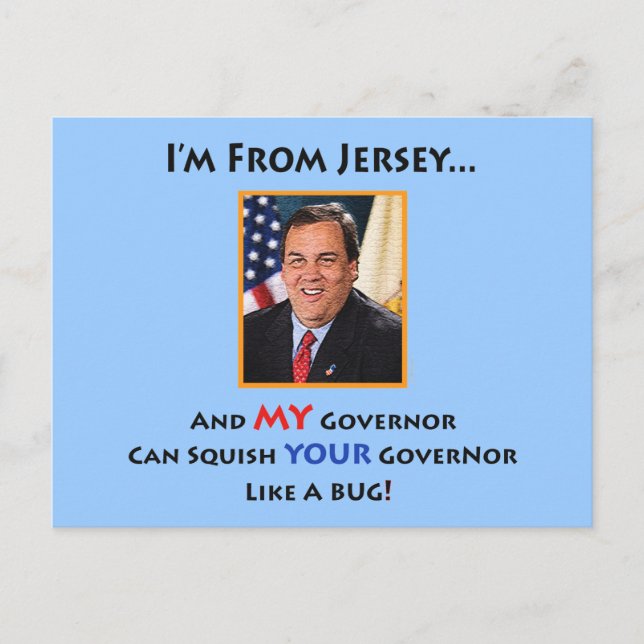 New Jersey Gov. Chris Christie Postcard (Front)