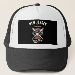 New Jersey Hoboken Baseball Trucker Hat