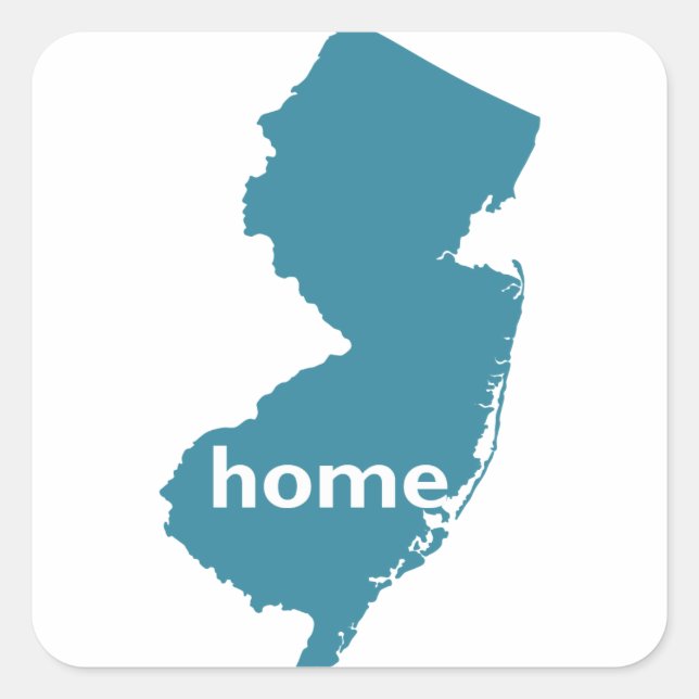 New Jersey Home Square Sticker (Front)
