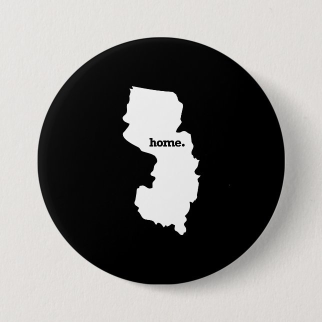 NEW JERSEY HOME STATE -.png 3 Inch Round Button (Front)