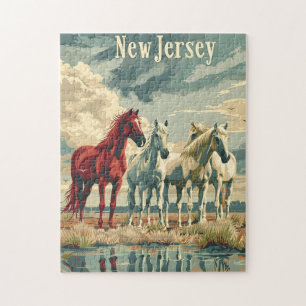 New Jersey Horses Jigsaw Puzzle